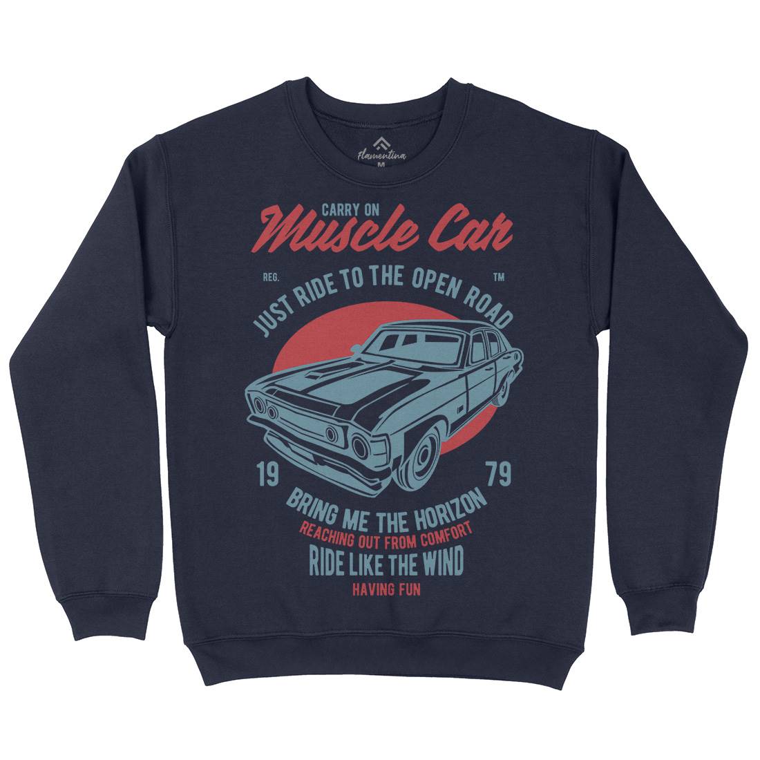 Muscle Car Kids Crew Neck Sweatshirt Cars B428