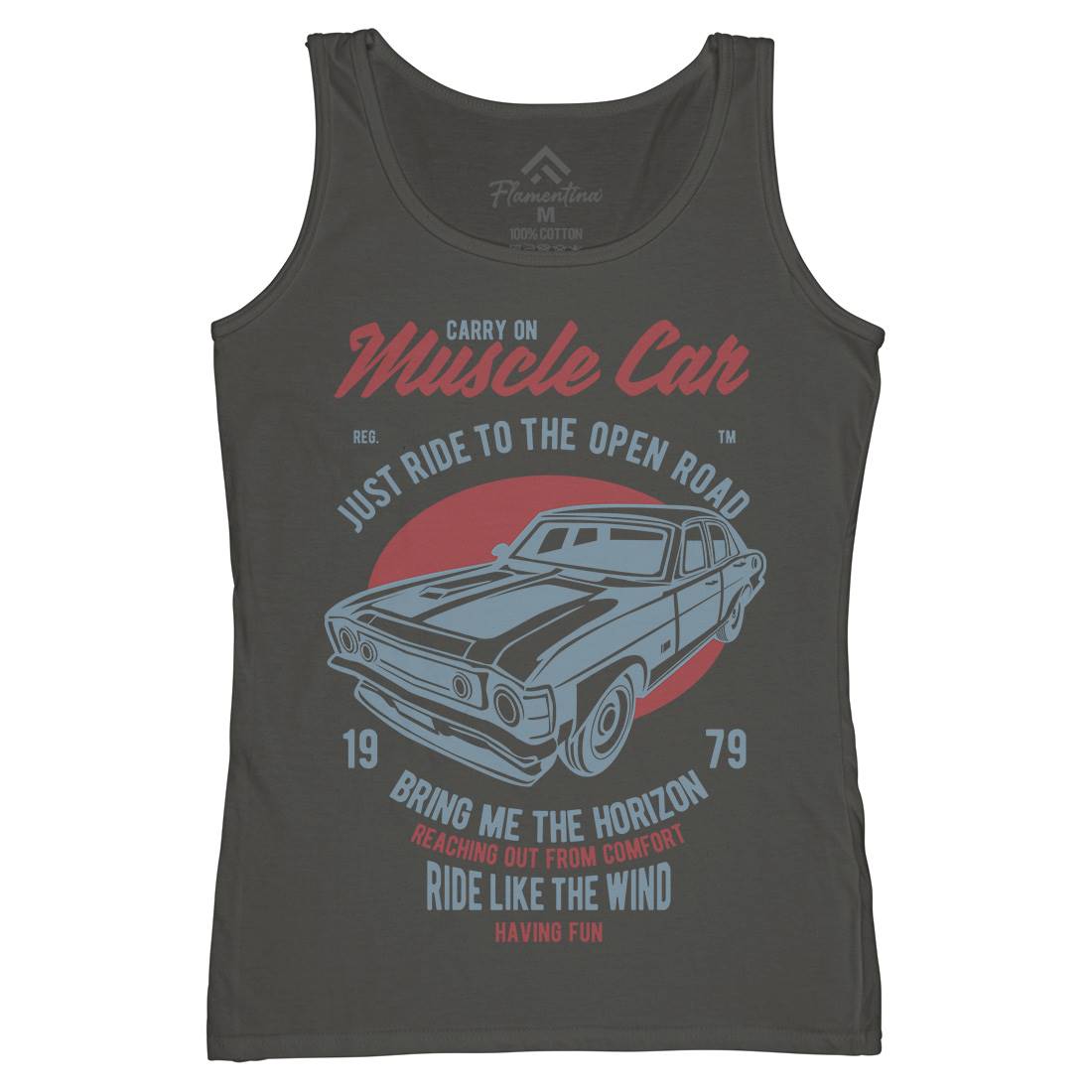 Muscle Car Womens Organic Tank Top Vest Cars B428
