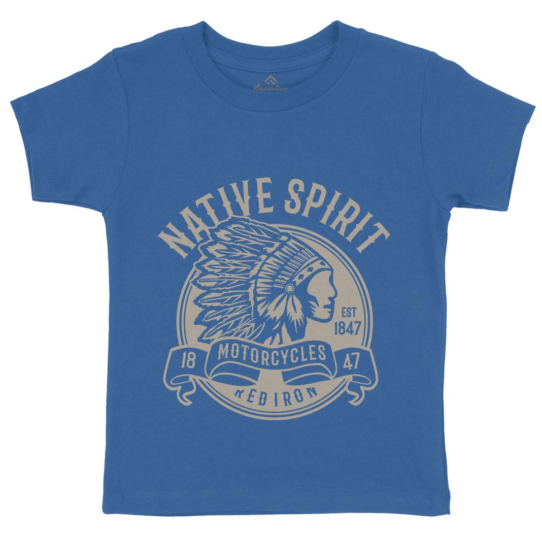 Native Spirit Kids Crew Neck T-Shirt American B429