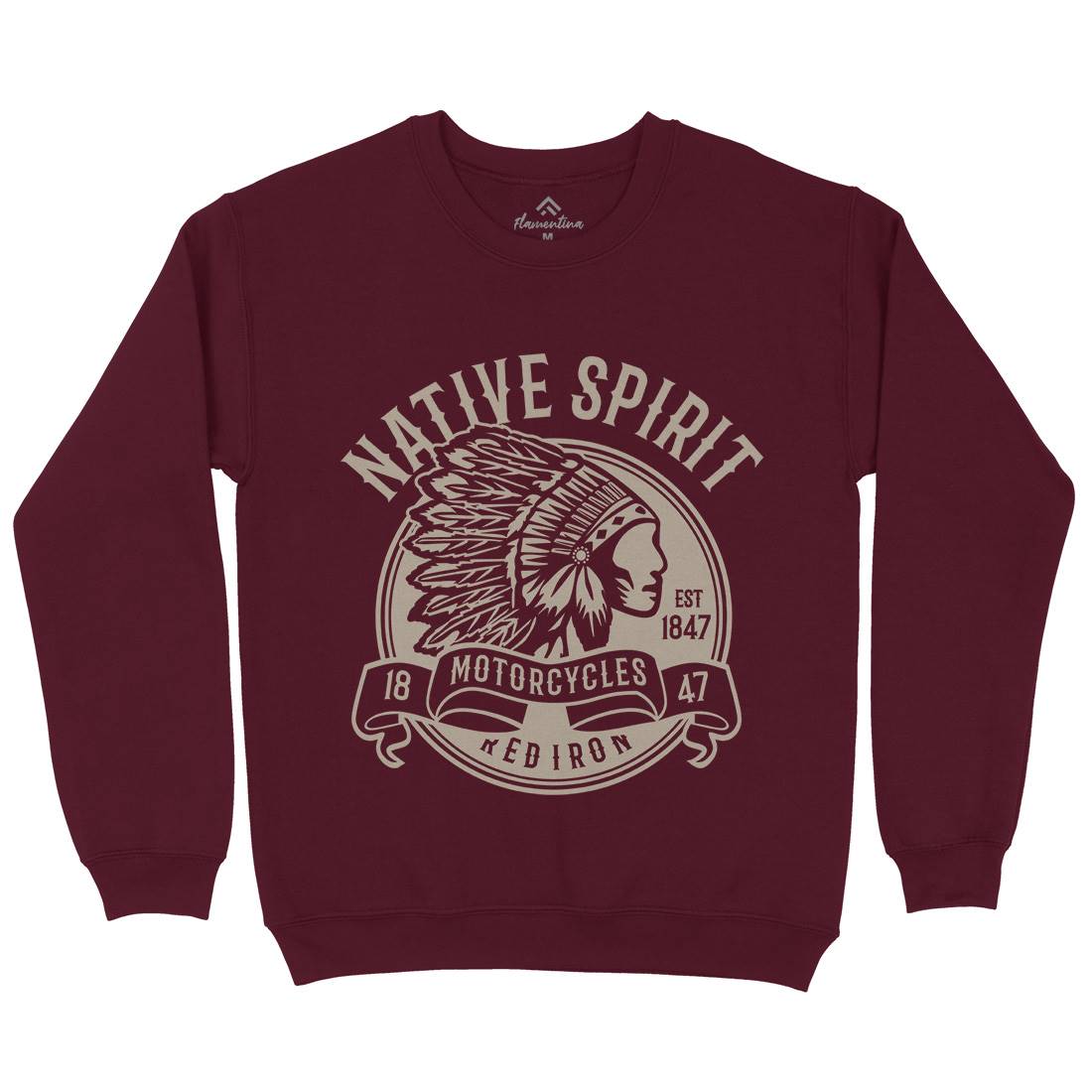 Native Spirit Mens Crew Neck Sweatshirt American B429