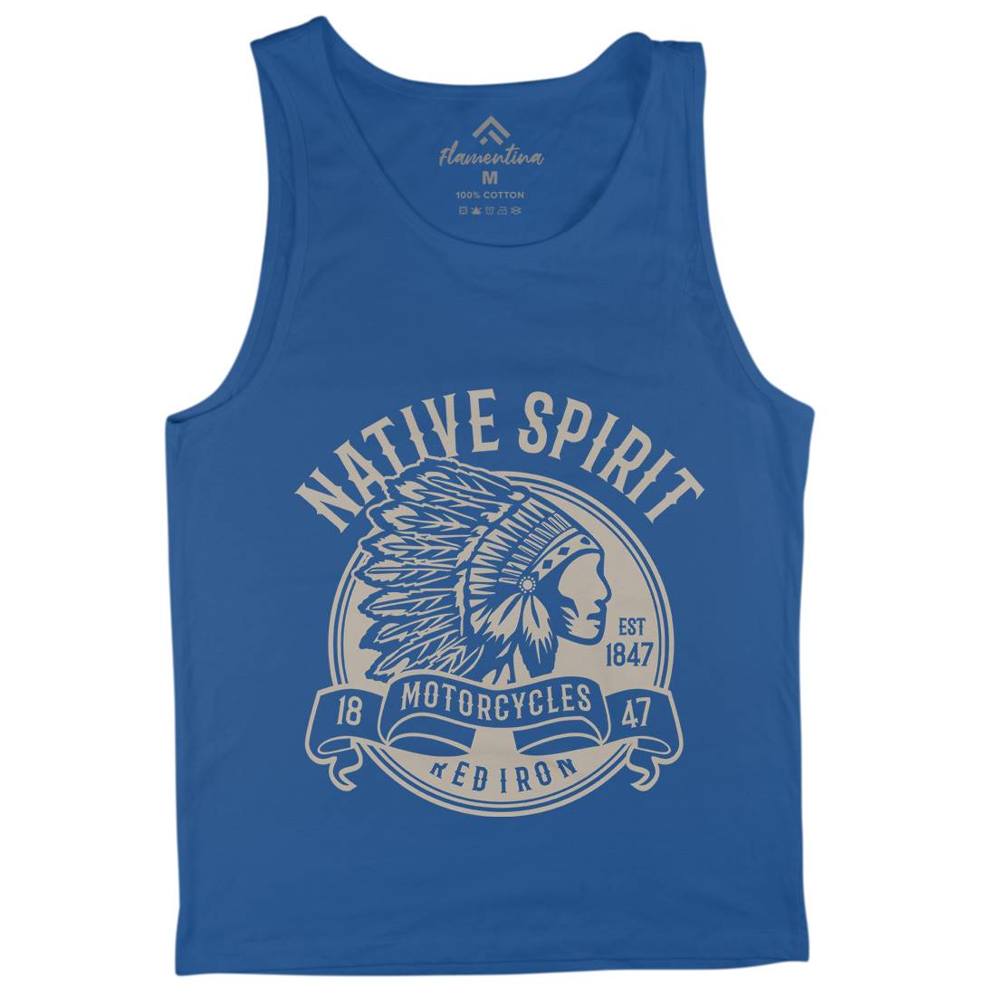 Native Spirit Mens Tank Top Vest American B429