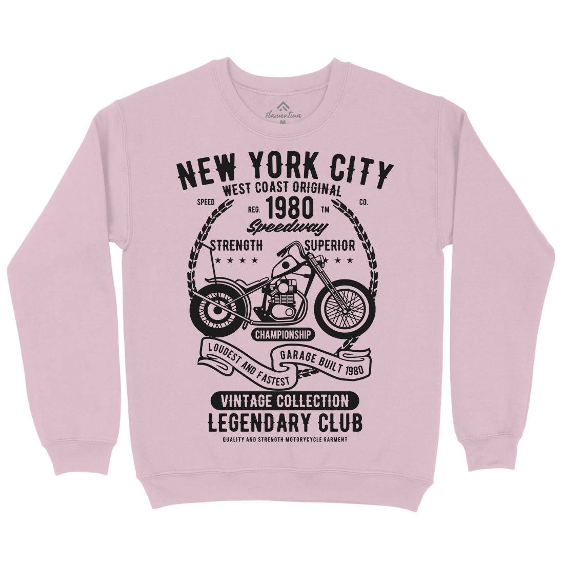 New York City Speedway Kids Crew Neck Sweatshirt Motorcycles B430