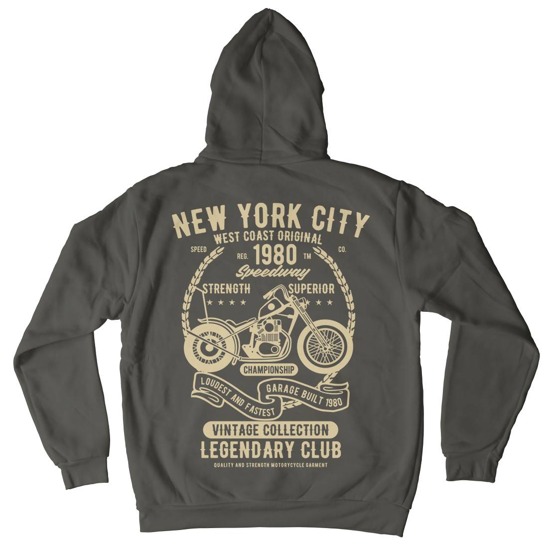 New York City Speedway Kids Crew Neck Hoodie Motorcycles B430