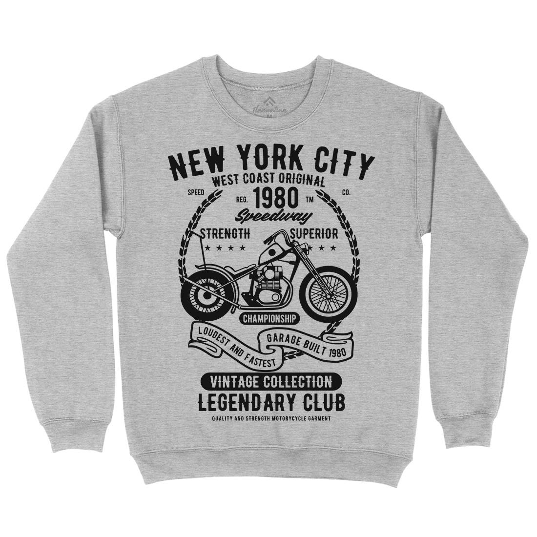 New York City Speedway Kids Crew Neck Sweatshirt Motorcycles B430