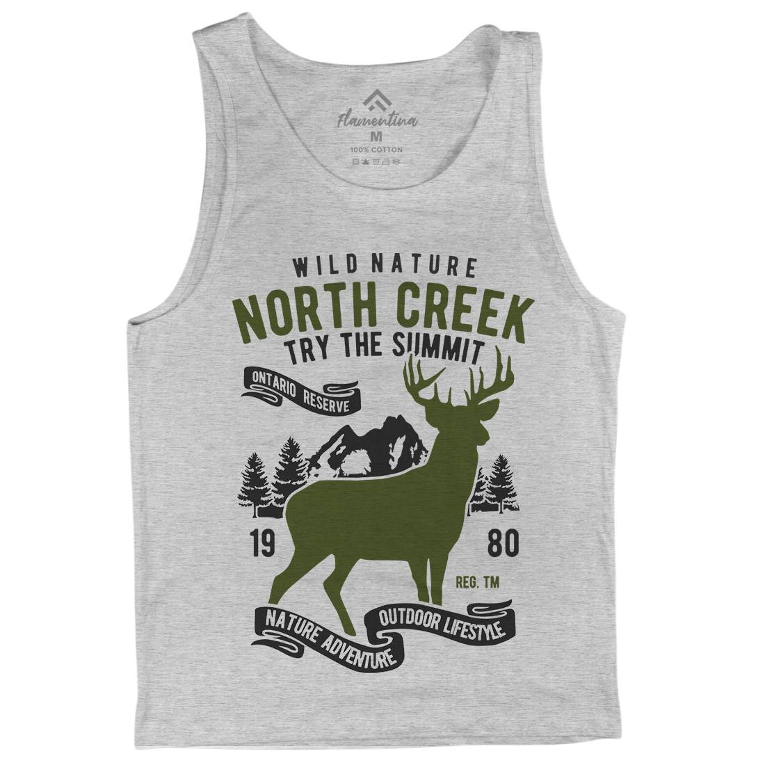 North Creek Deer Nature Mens Tank Top Vest Nature B431