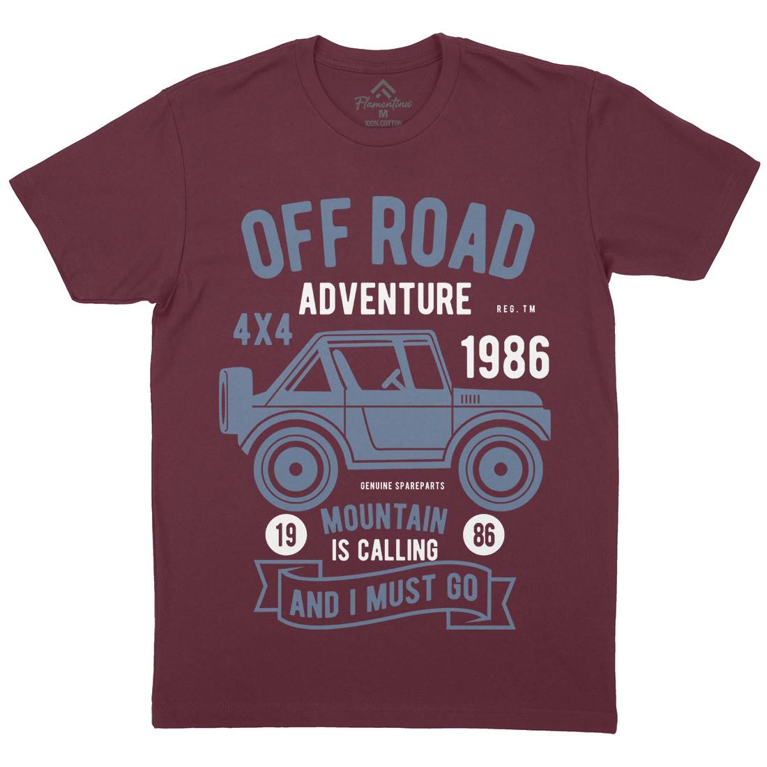 Off Road Adventure Mens Crew Neck T-Shirt Cars B432