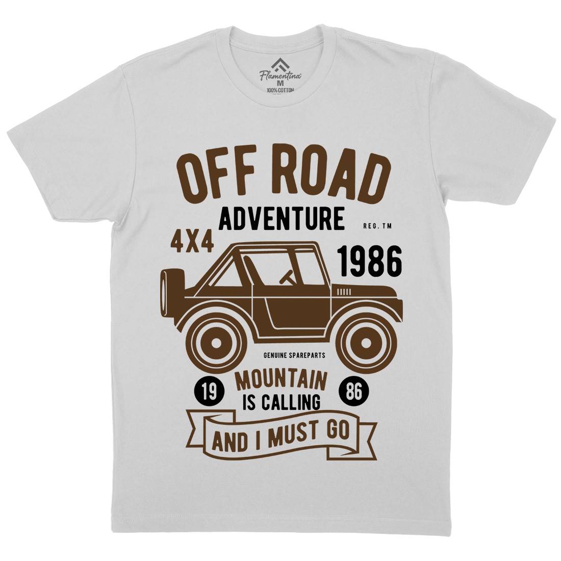 Off Road Adventure Mens Crew Neck T-Shirt Cars B432