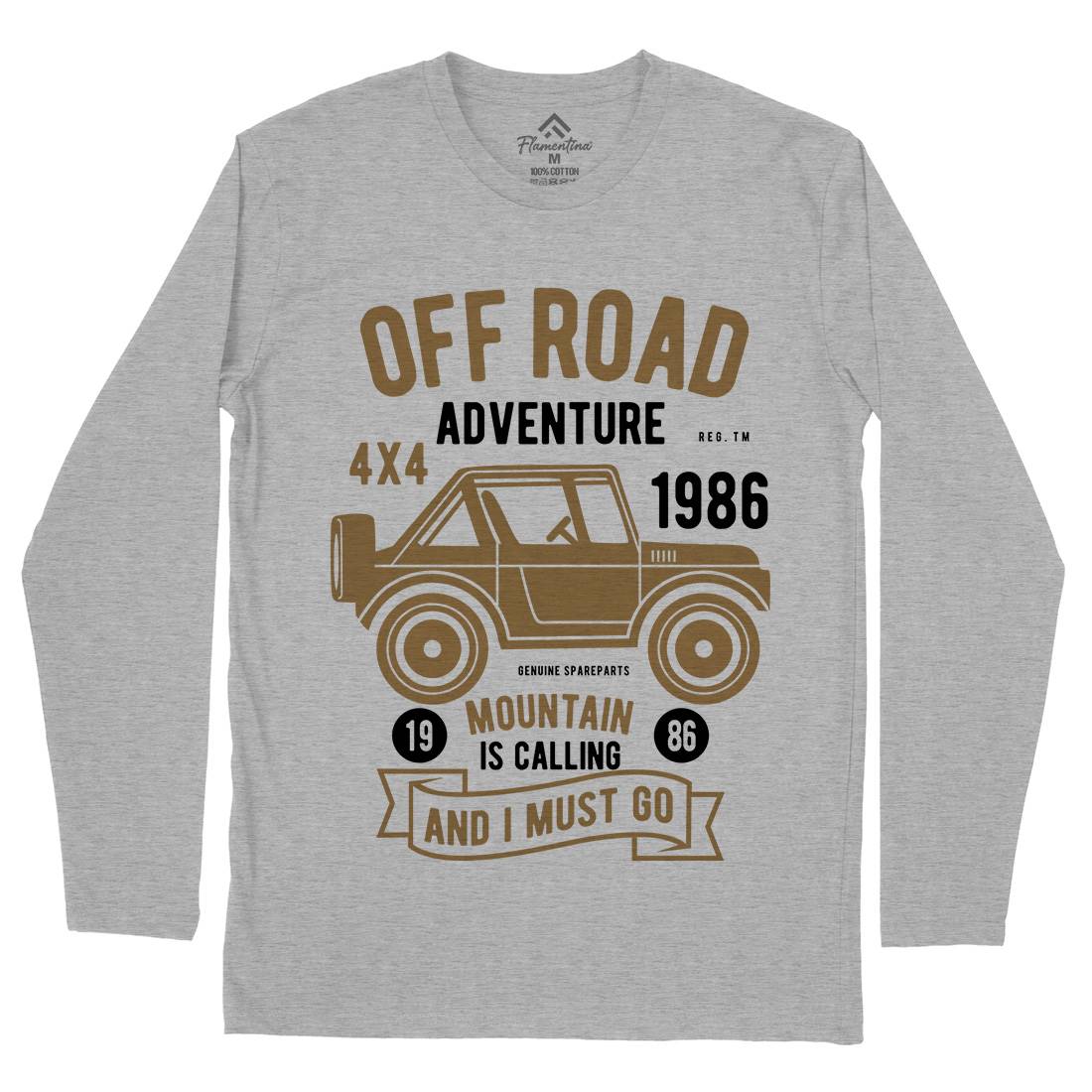 Off Road Adventure Mens Long Sleeve T-Shirt Cars B432