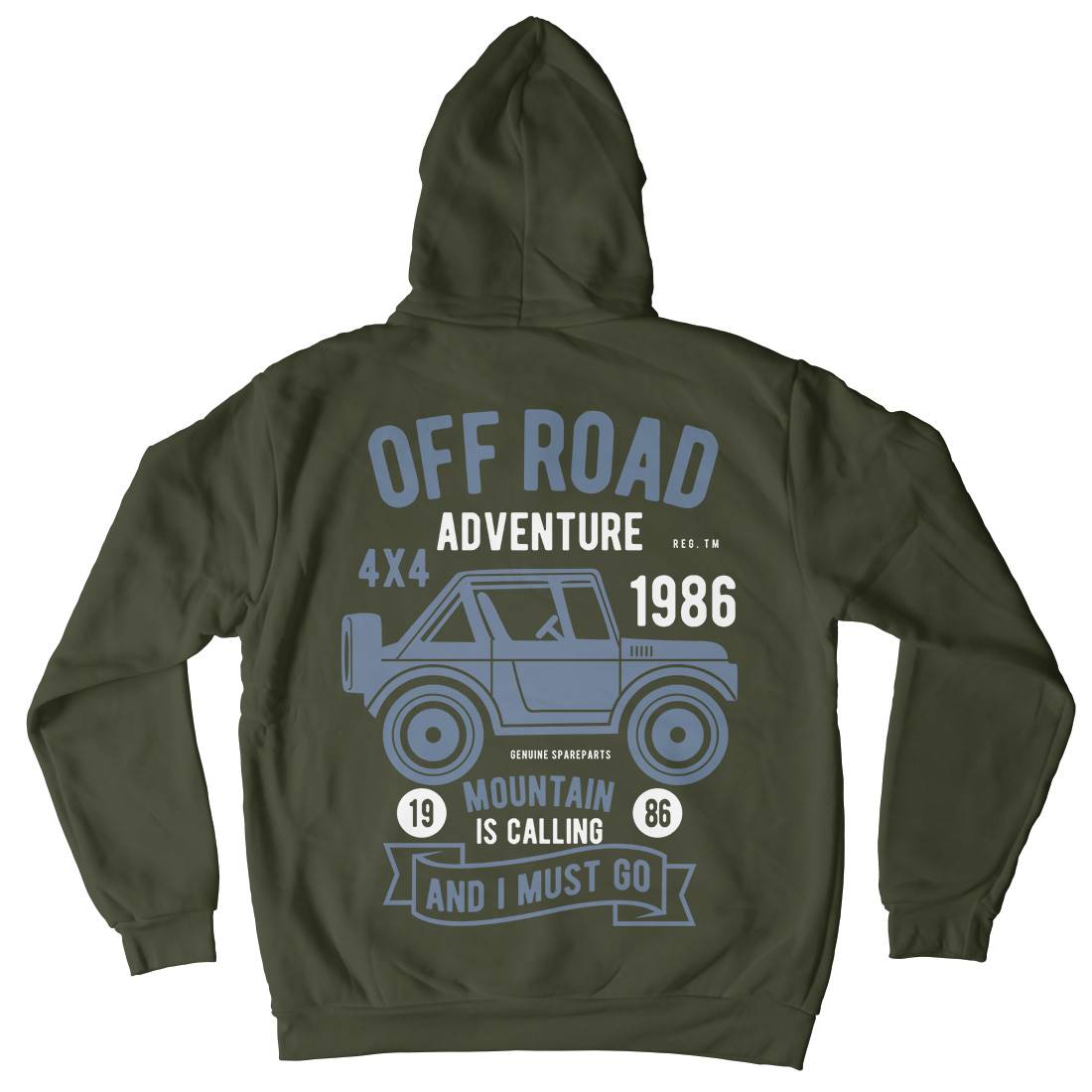 Off Road Adventure Kids Crew Neck Hoodie Cars B432