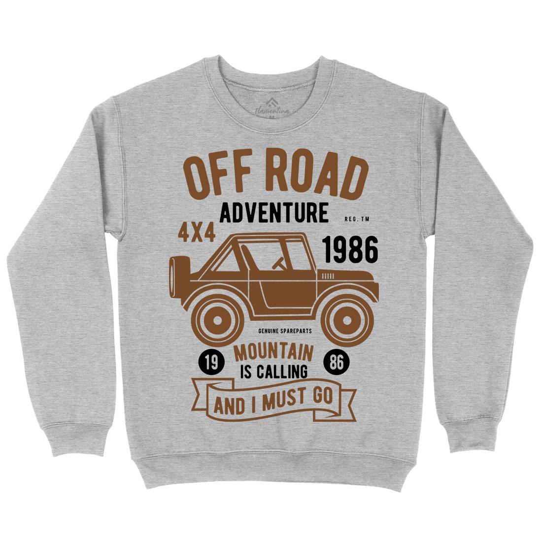 Off Road Adventure Mens Crew Neck Sweatshirt Cars B432
