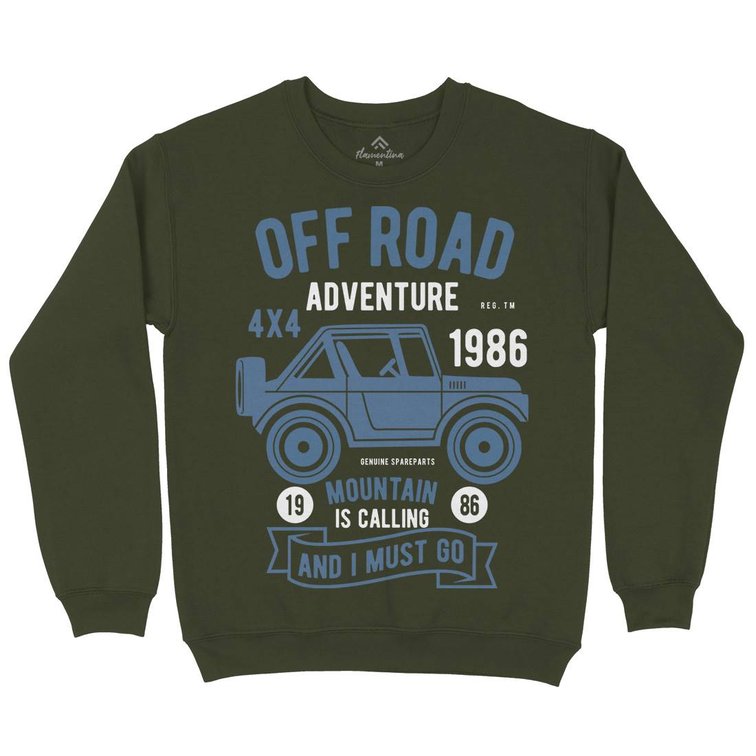 Off Road Adventure Mens Crew Neck Sweatshirt Cars B432