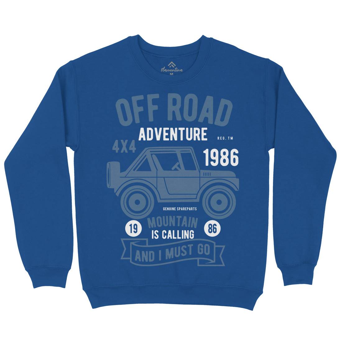 Off Road Adventure Kids Crew Neck Sweatshirt Cars B432