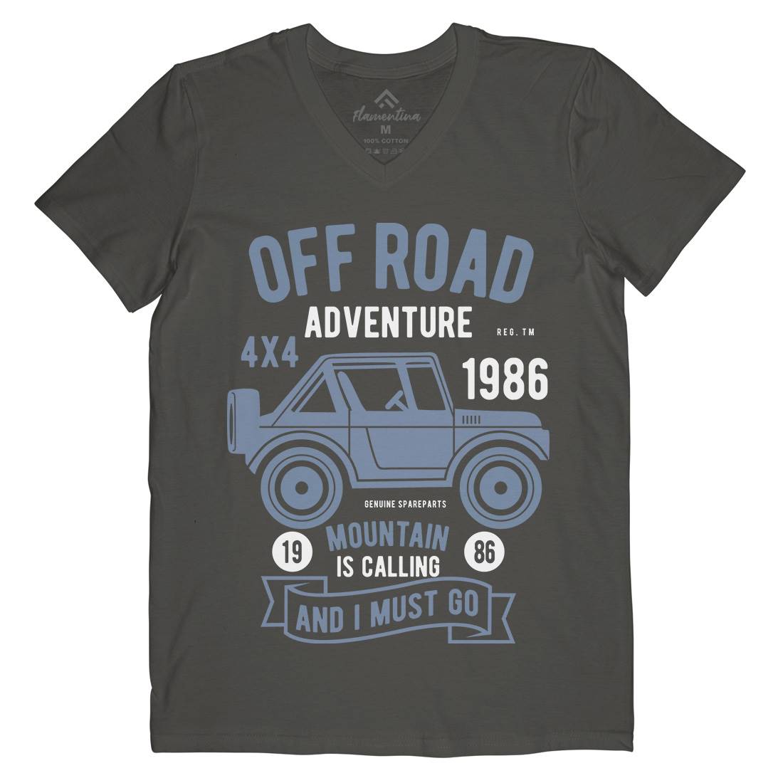 Off Road Adventure Mens V-Neck T-Shirt Cars B432