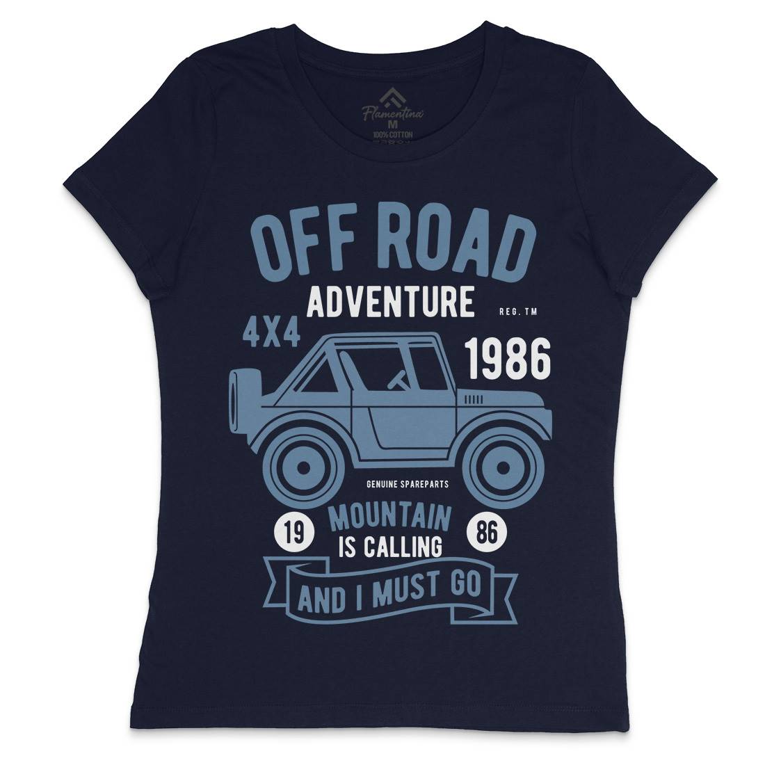 Off Road Adventure Womens Crew Neck T-Shirt Cars B432
