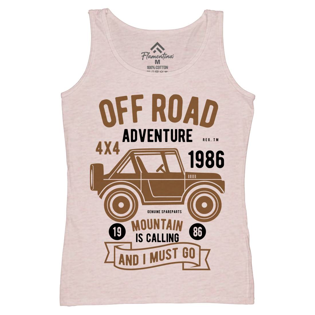 Off Road Adventure Womens Organic Tank Top Vest Cars B432