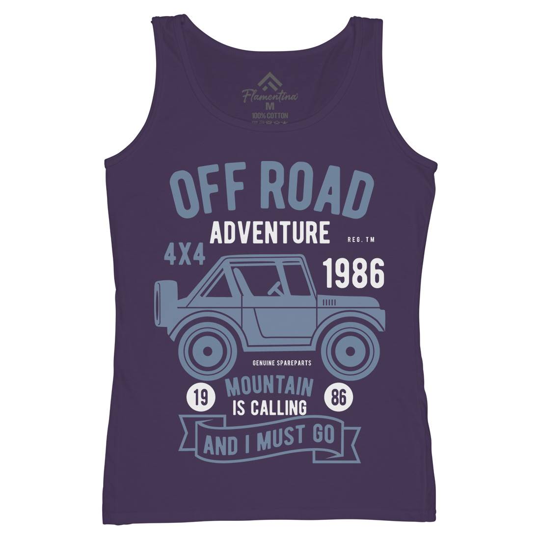 Off Road Adventure Womens Organic Tank Top Vest Cars B432