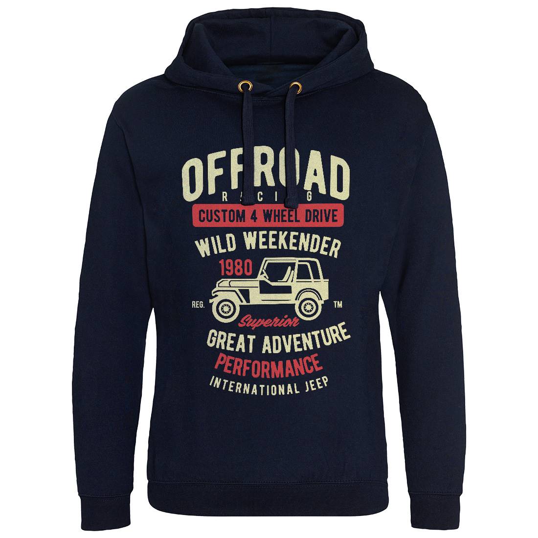 Off Road Racing Mens Hoodie Without Pocket Cars B433