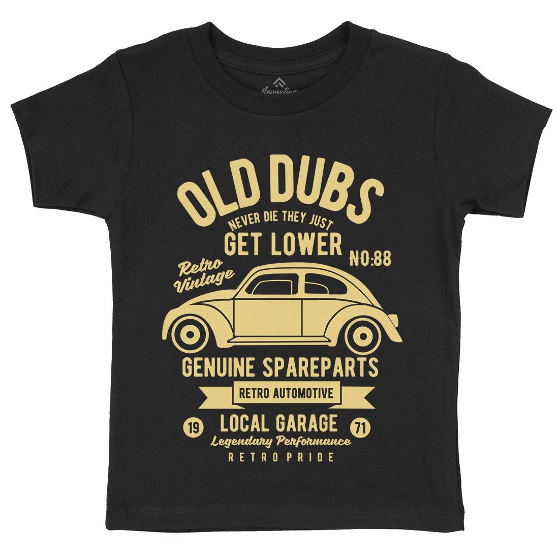 Old Dubs Kids Crew Neck T-Shirt Cars B434