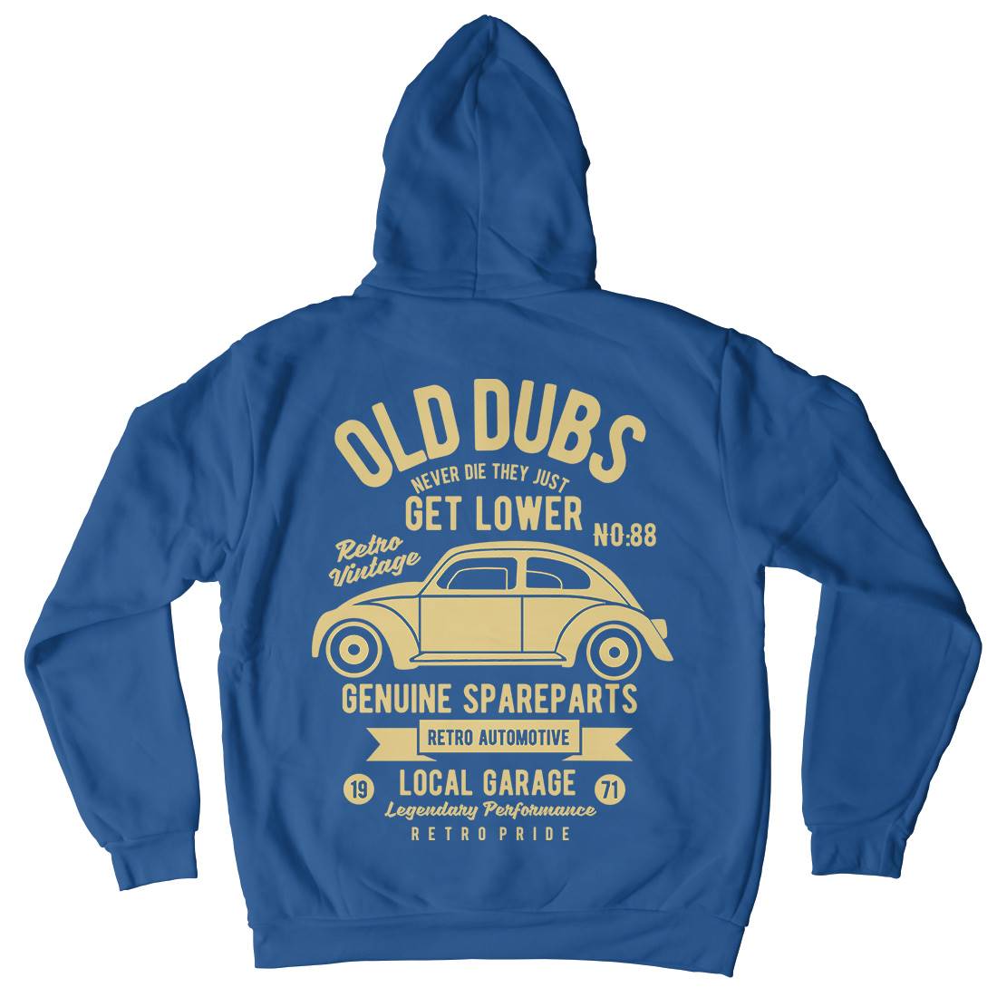 Old Dubs Kids Crew Neck Hoodie Cars B434