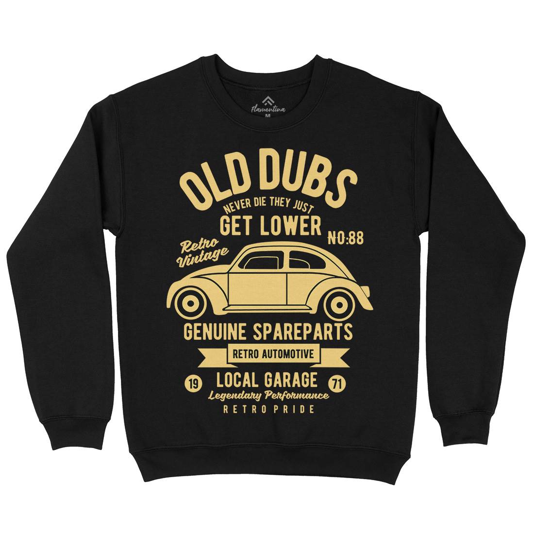 Old Dubs Kids Crew Neck Sweatshirt Cars B434