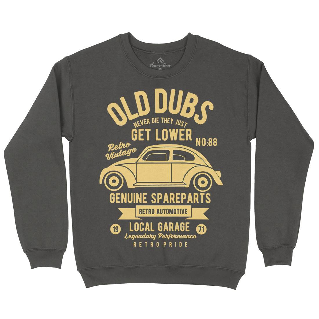 Old Dubs Kids Crew Neck Sweatshirt Cars B434