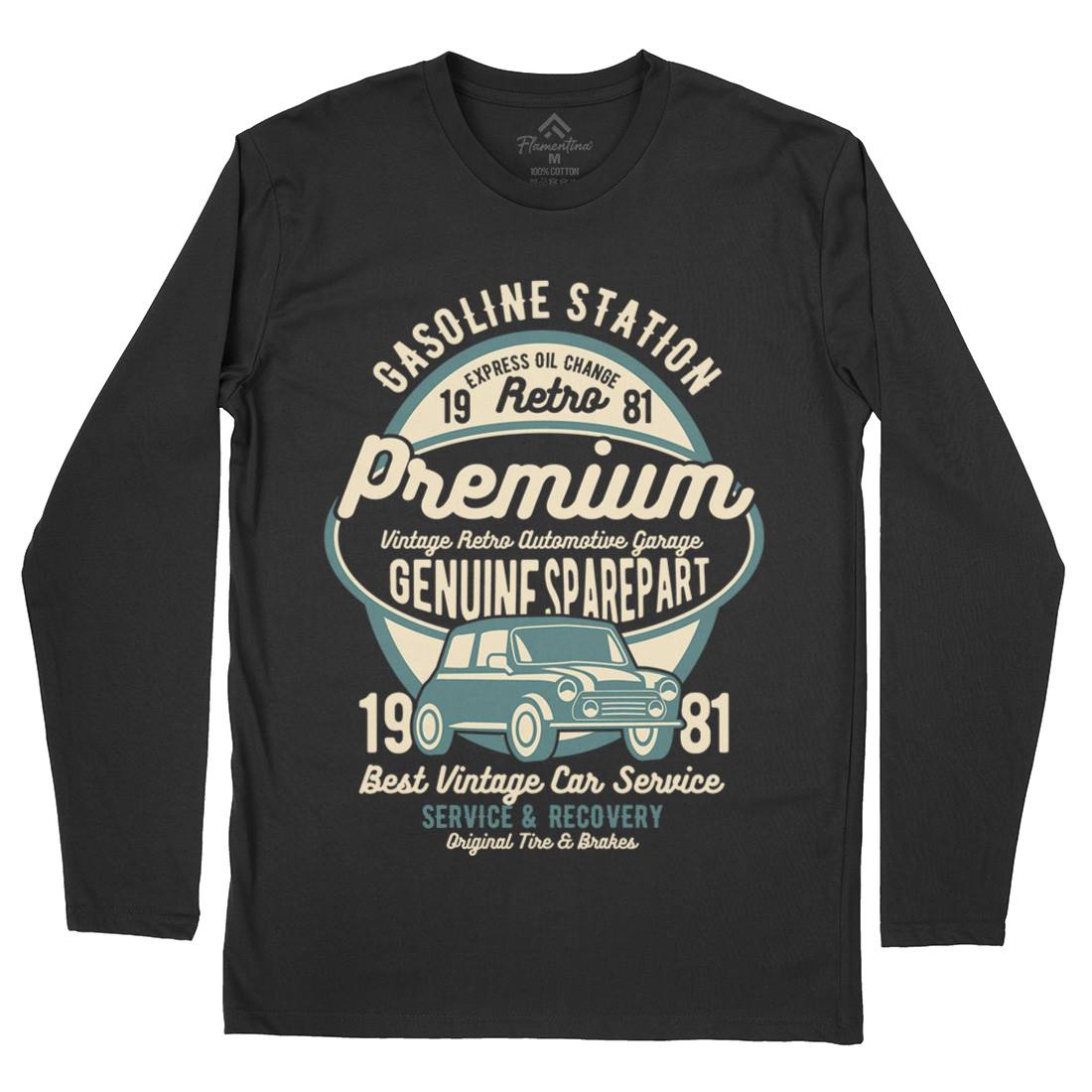 Premium Garage Mens Long Sleeve T-Shirt Cars B436
