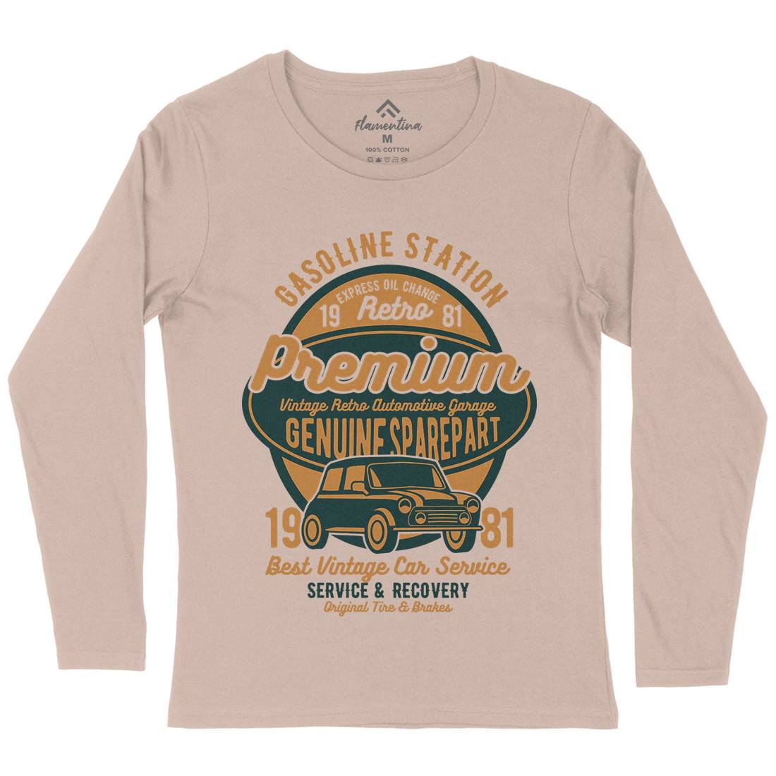 Premium Garage Womens Long Sleeve T-Shirt Cars B436