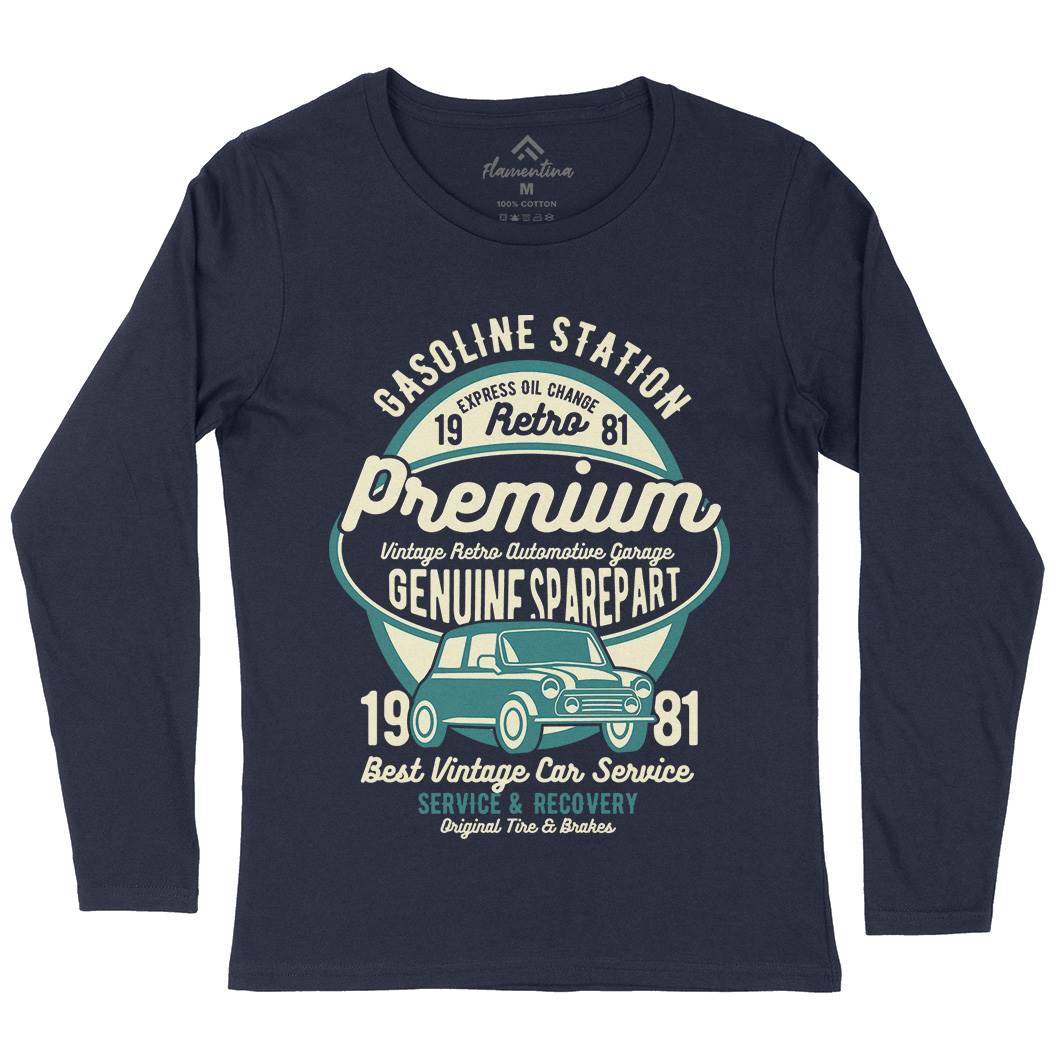 Premium Garage Womens Long Sleeve T-Shirt Cars B436