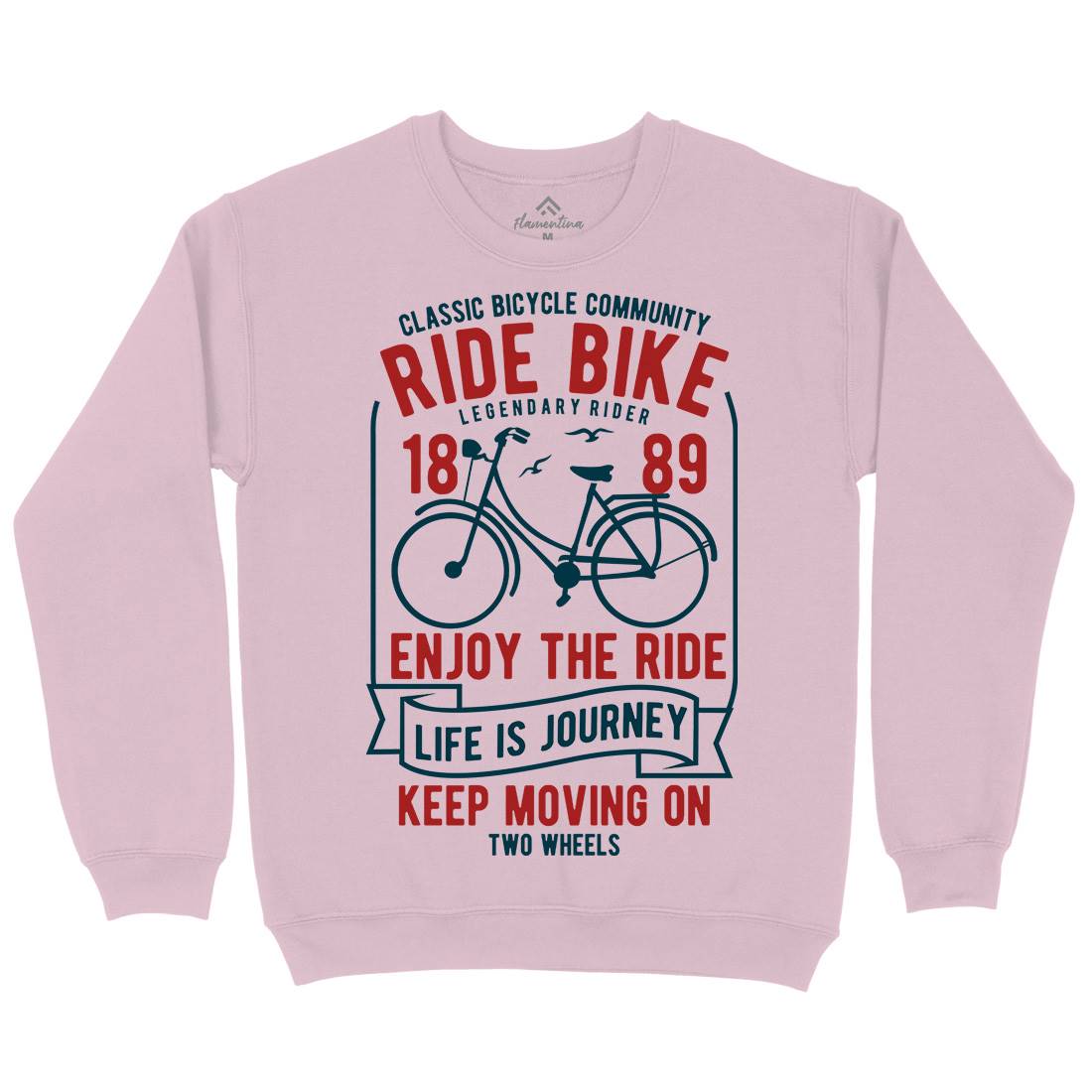 Ride Bike Kids Crew Neck Sweatshirt Bikes B438