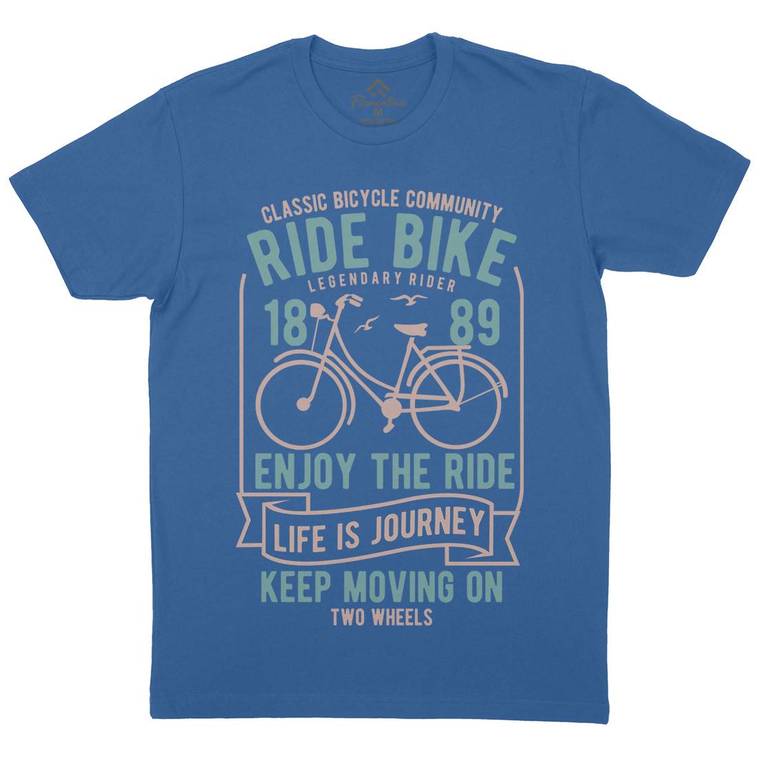 Ride Bike Mens Crew Neck T-Shirt Bikes B438