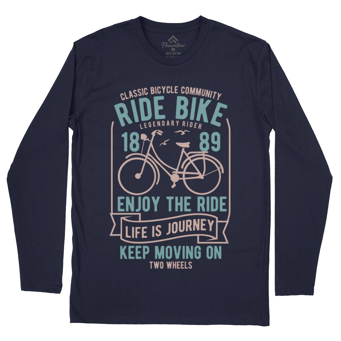 Ride Bike Mens Long Sleeve T-Shirt Bikes B438
