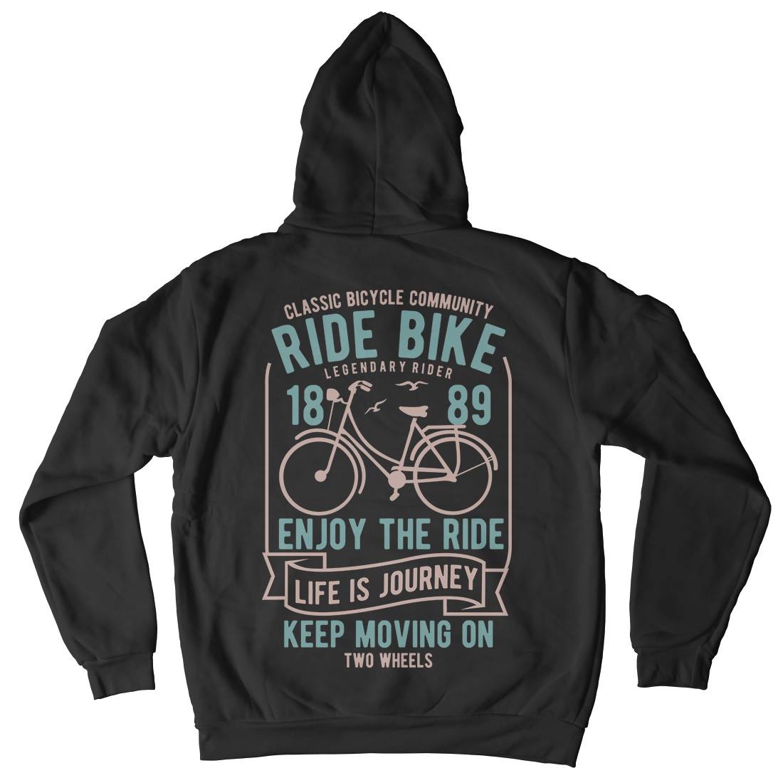 Ride Bike Mens Hoodie With Pocket Bikes B438