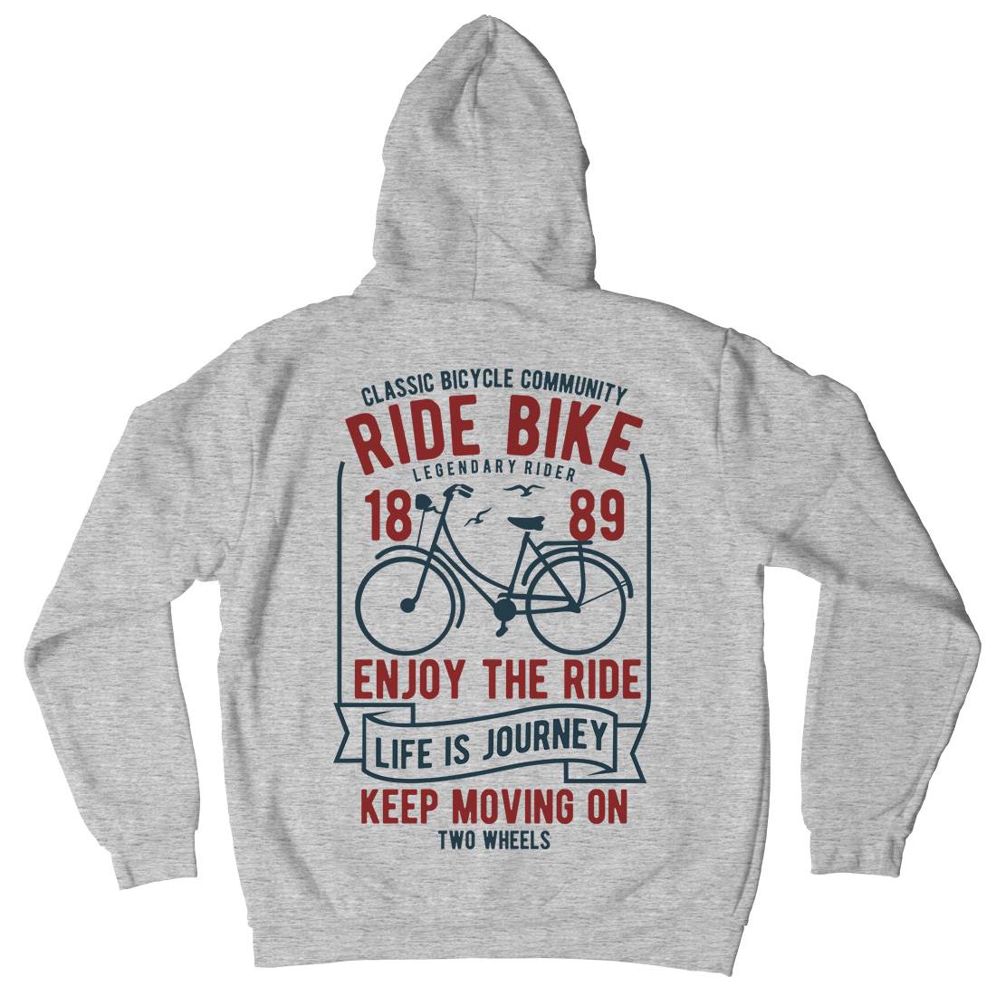 Ride Bike Mens Hoodie With Pocket Bikes B438
