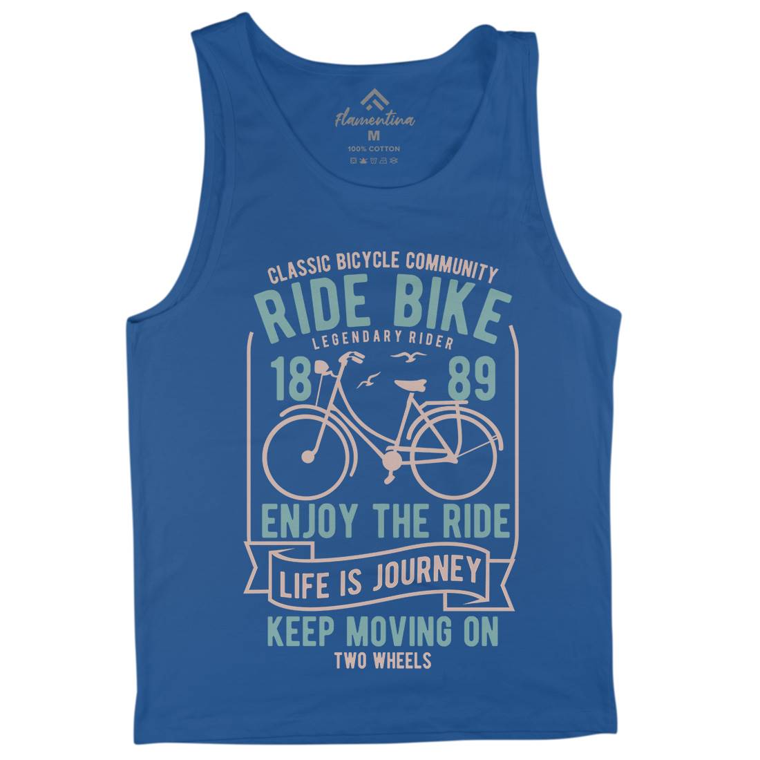 Ride Bike Mens Tank Top Vest Bikes B438