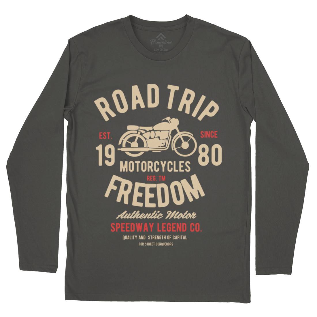 Road Trip Mens Long Sleeve T-Shirt Motorcycles B442
