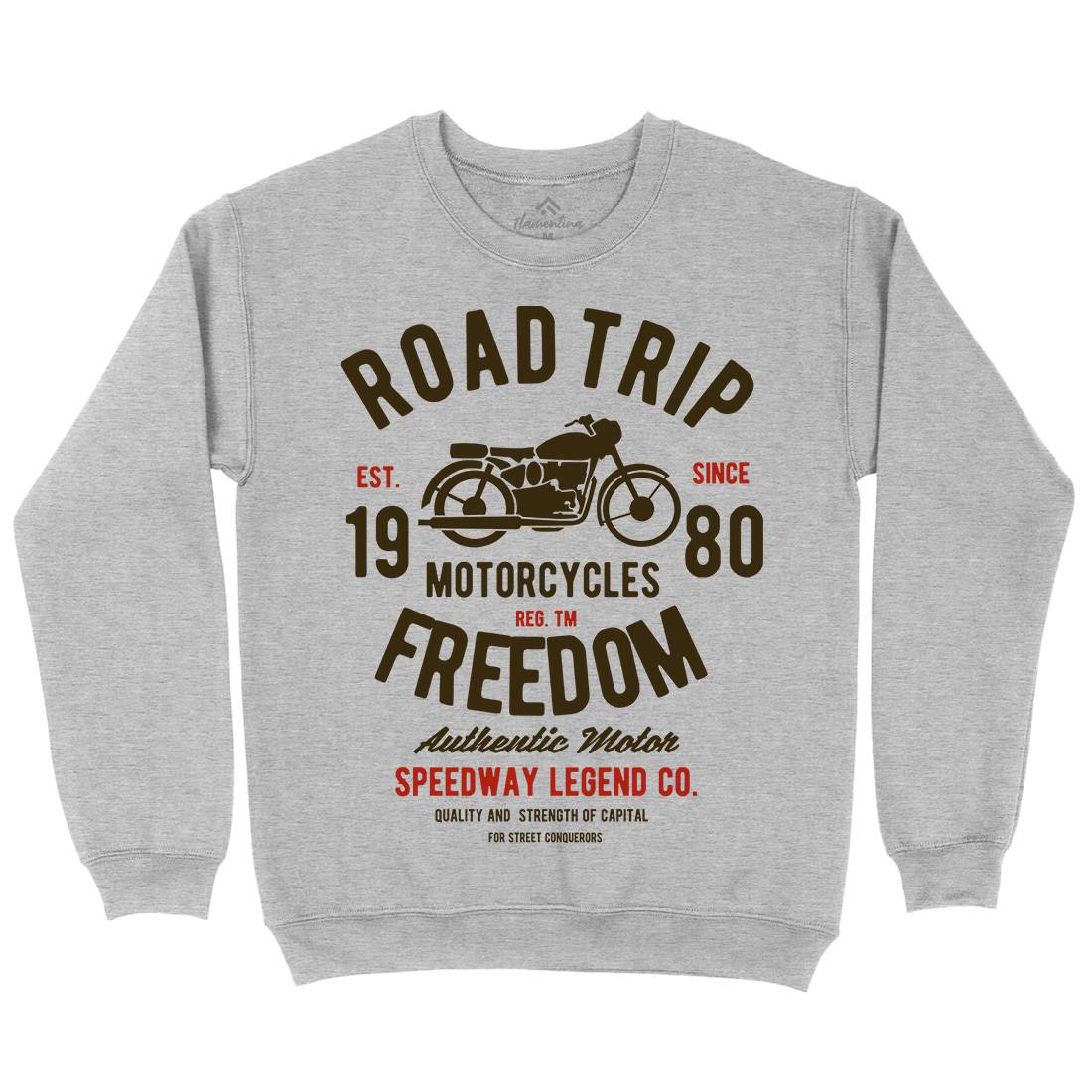 Road Trip Kids Crew Neck Sweatshirt Motorcycles B442