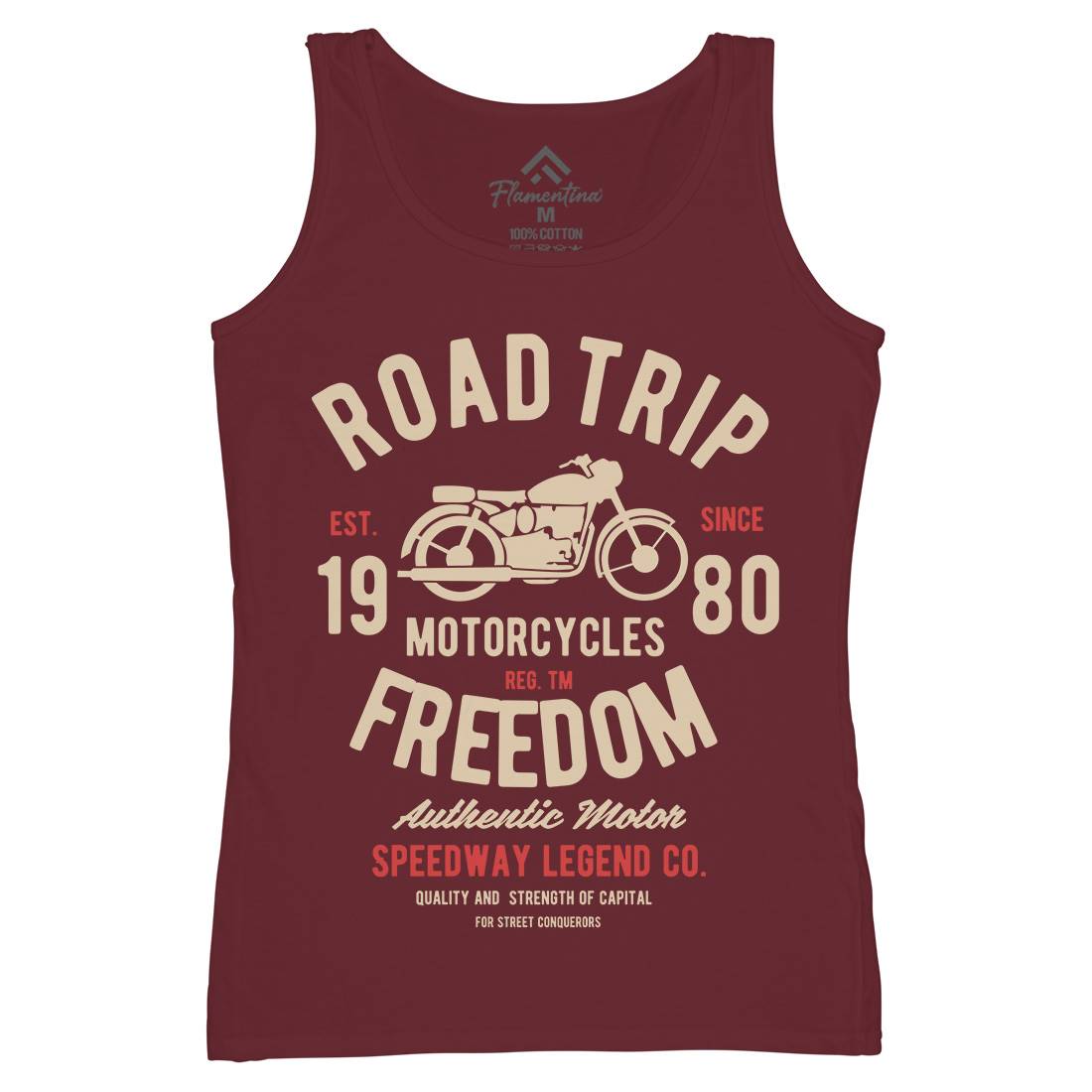 Road Trip Womens Organic Tank Top Vest Motorcycles B442