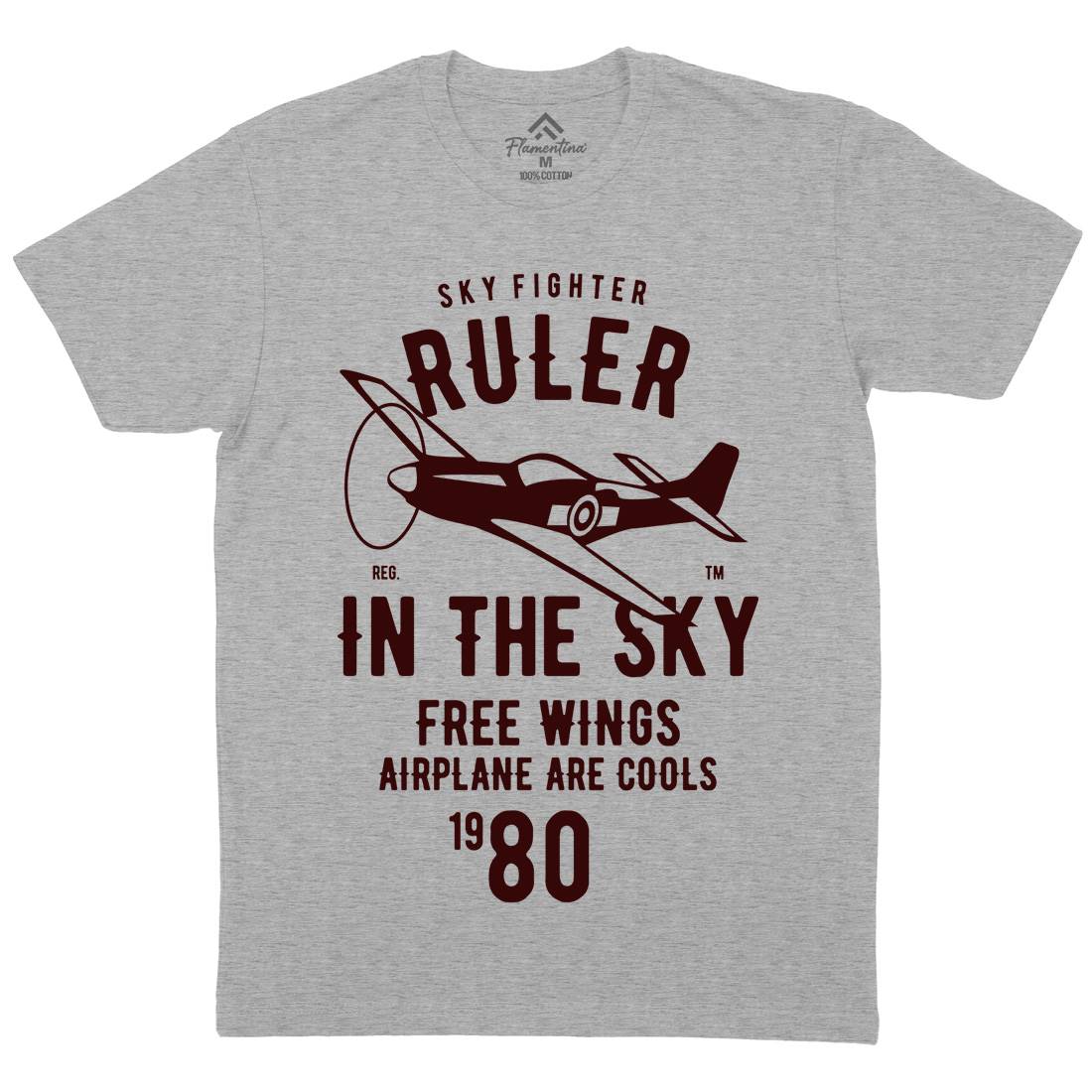 Ruler In The Sky Mens Crew Neck T-Shirt Vehicles B443