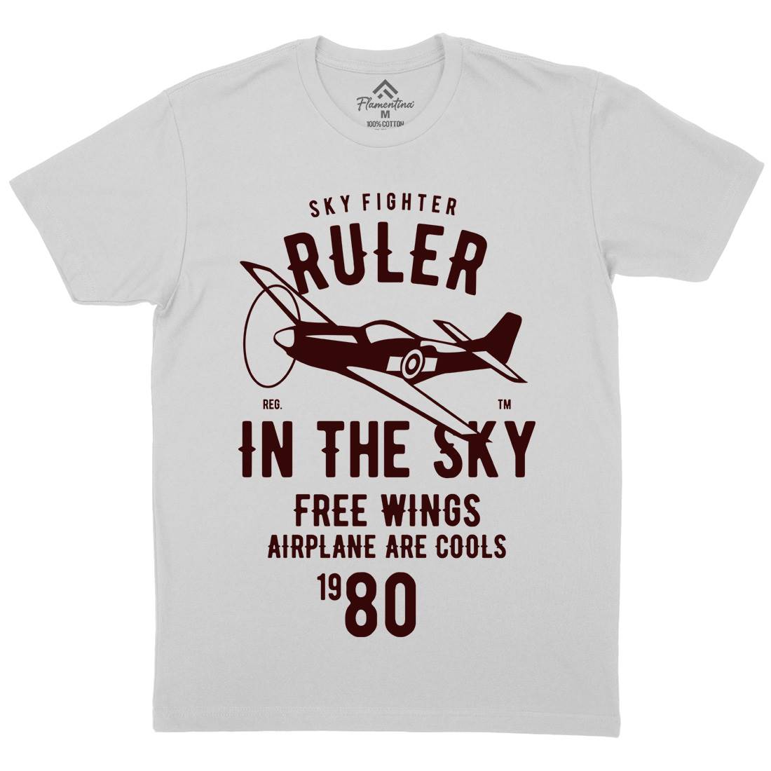 Ruler In The Sky Mens Crew Neck T-Shirt Vehicles B443