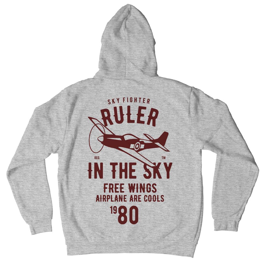 Ruler In The Sky Mens Hoodie With Pocket Vehicles B443