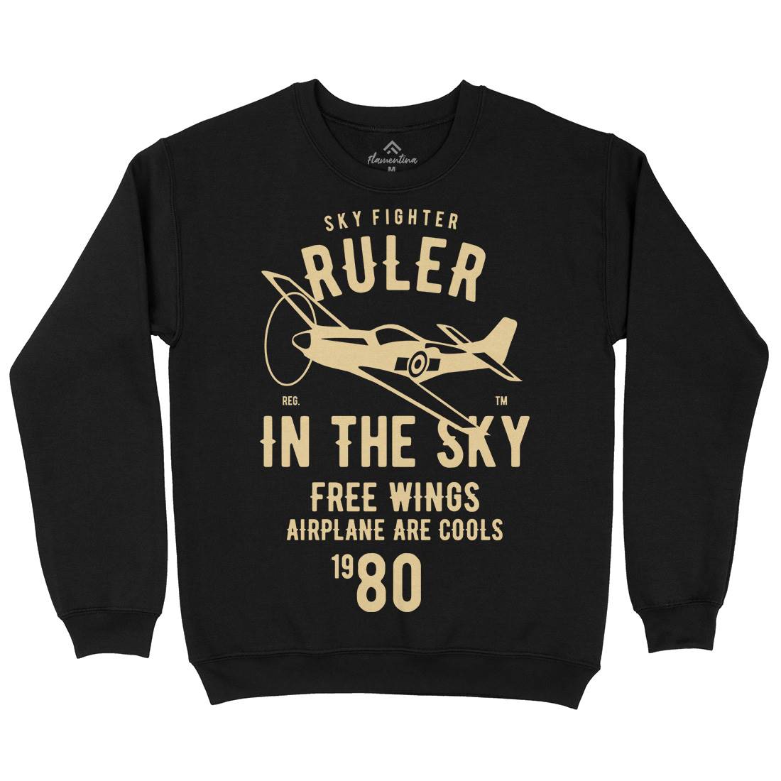 Ruler In The Sky Mens Crew Neck Sweatshirt Vehicles B443