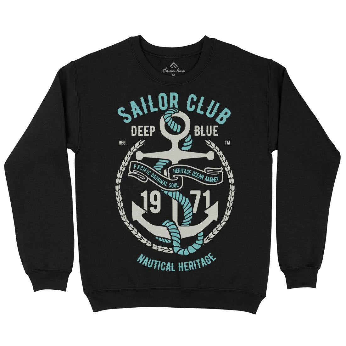 Sailor Club Kids Crew Neck Sweatshirt Navy B445