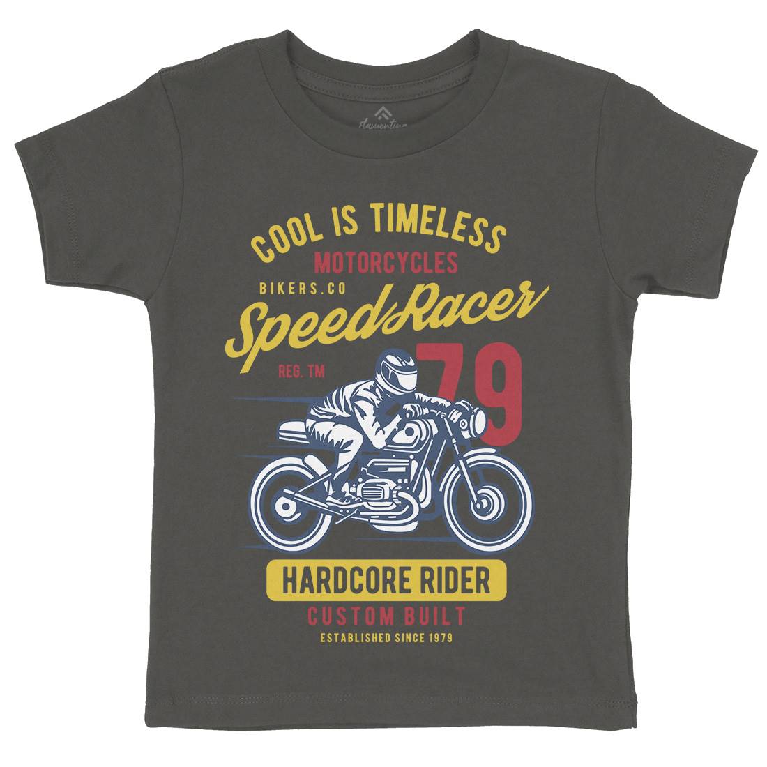 Speed Racer Kids Crew Neck T-Shirt Motorcycles B449