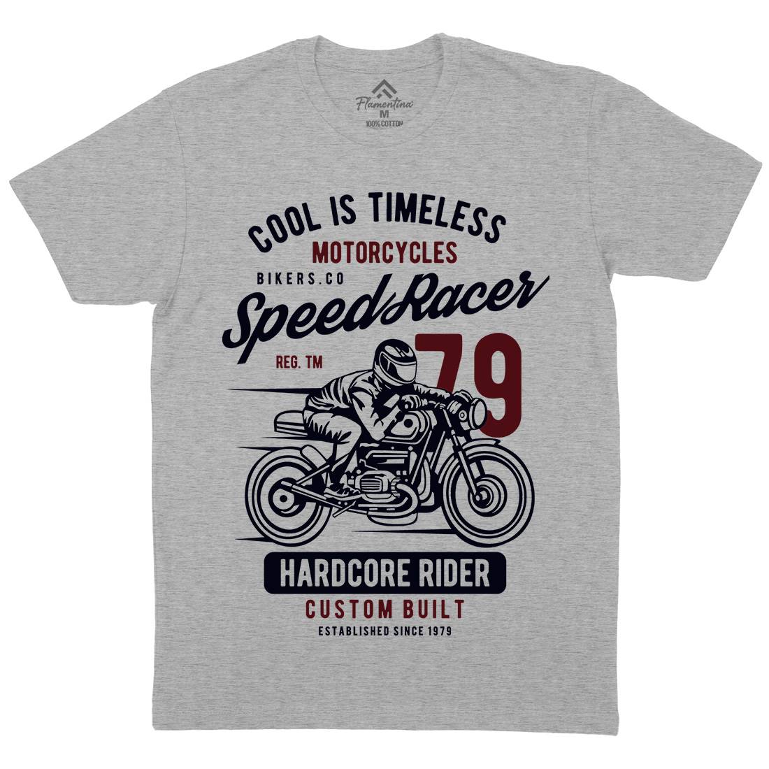 Speed Racer Mens Crew Neck T-Shirt Motorcycles B449