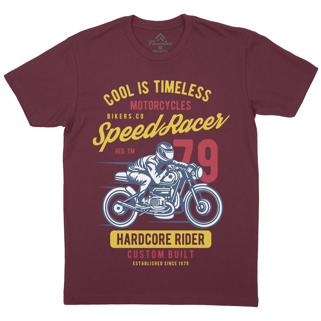 Speed Racer Mens Crew Neck T-Shirt Motorcycles B449