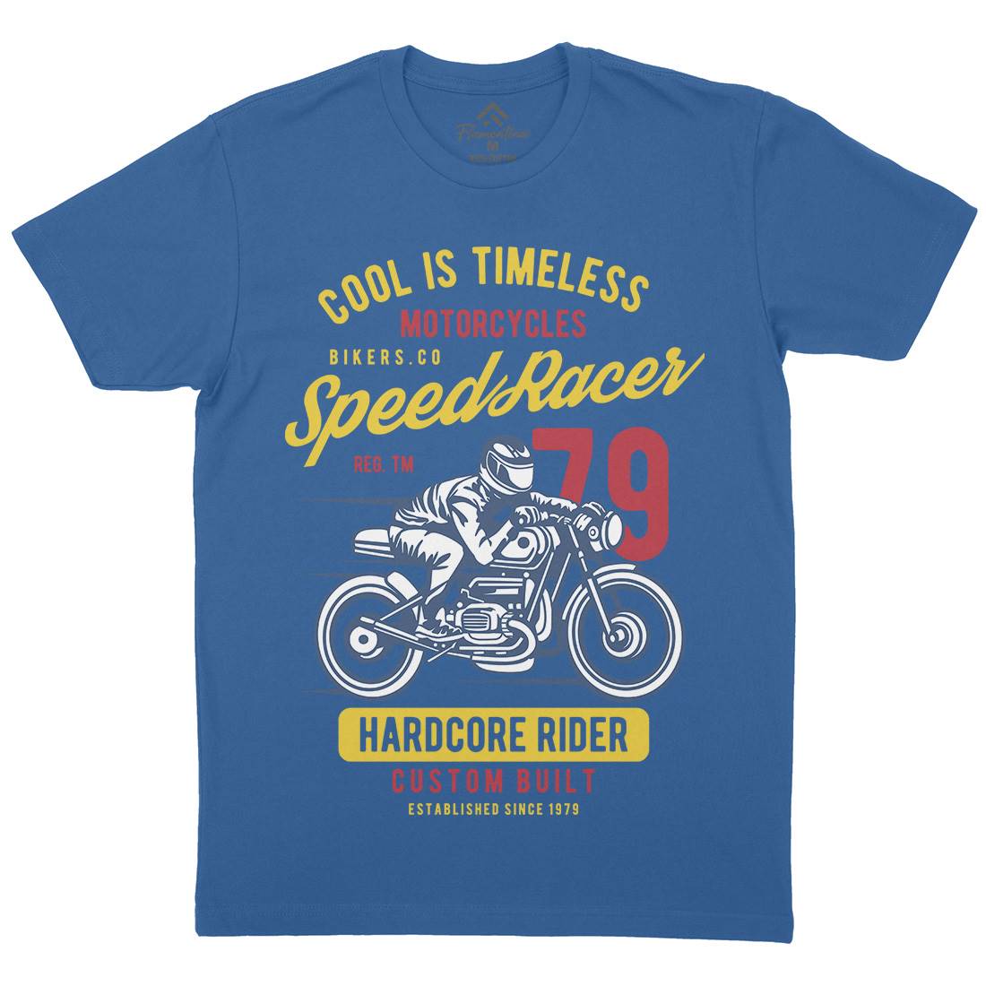 Speed Racer Mens Organic Crew Neck T-Shirt Motorcycles B449
