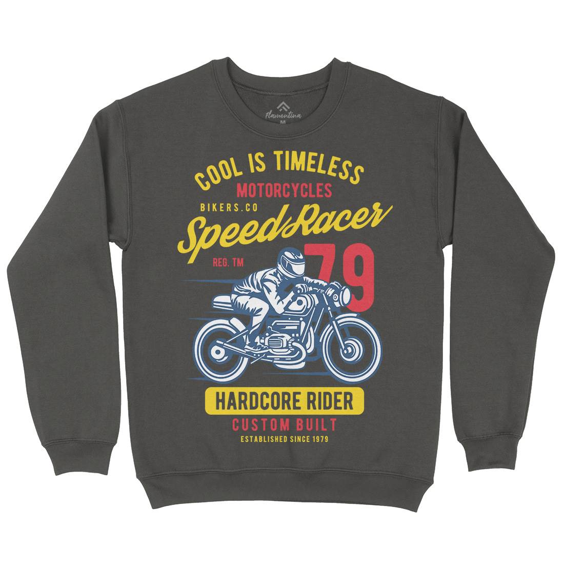 Speed Racer Mens Crew Neck Sweatshirt Motorcycles B449