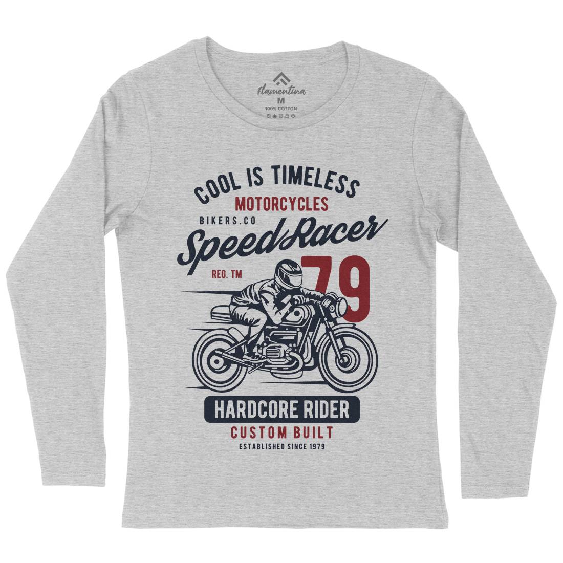 Speed Racer Womens Long Sleeve T-Shirt Motorcycles B449