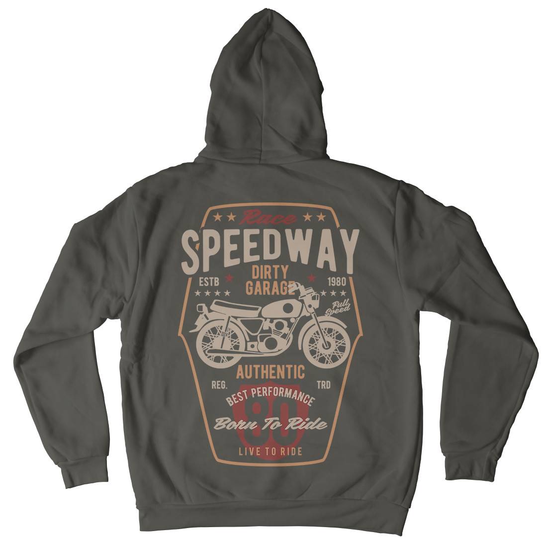 Speedway Kids Crew Neck Hoodie Motorcycles B451