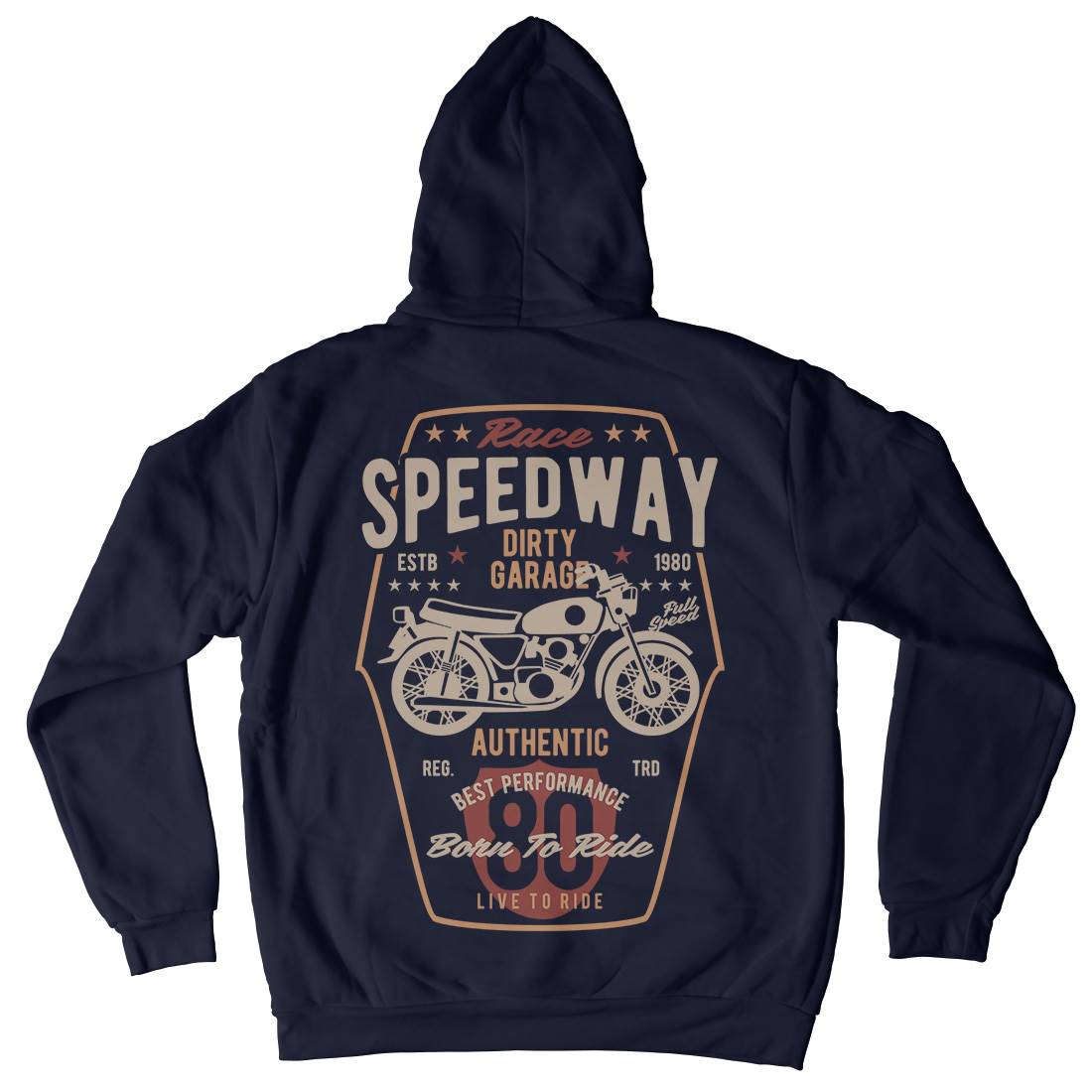 Speedway Kids Crew Neck Hoodie Motorcycles B451